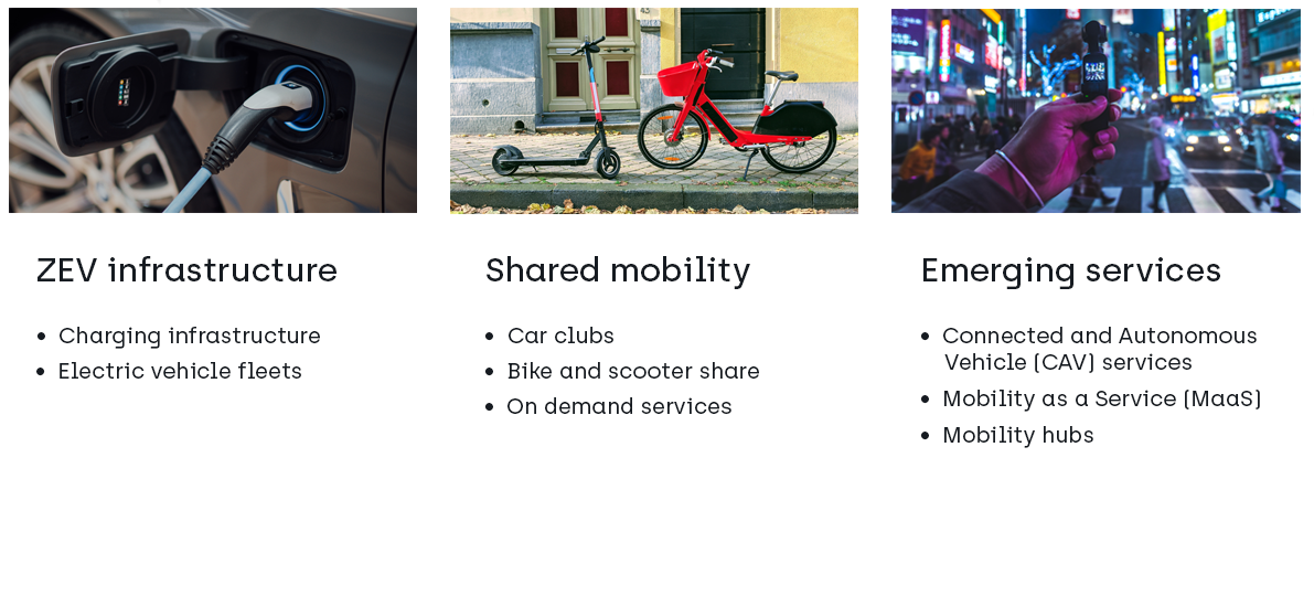 New mobility services