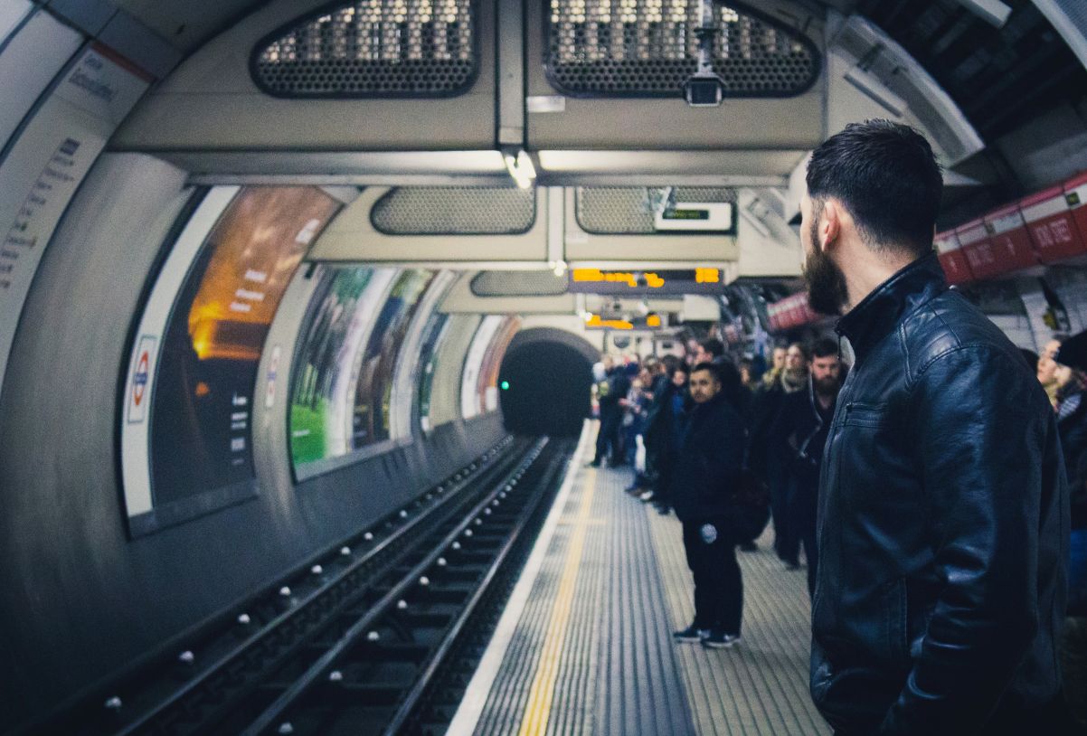 People waiting on platform